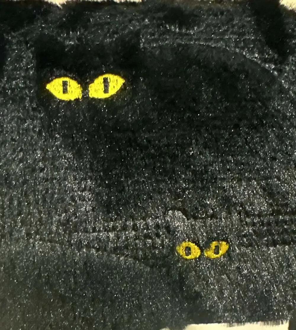 VIRAL TIK TOK COSTCO FAUX FUR HALLOWEEN FALL THROW BLACK CAT